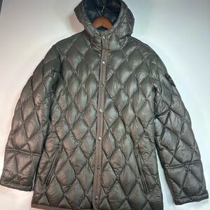 Do Rego & Novoa Quilted Puffer Jacket Unisex’s L Euro Luxury Hooded Coat